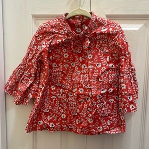 Janie and Jack flowery blouse girl